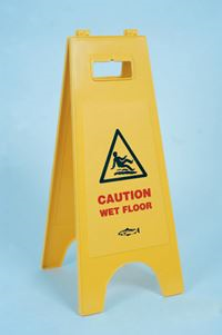 'Caution Wet Floor' Plastic A-Board BC1480