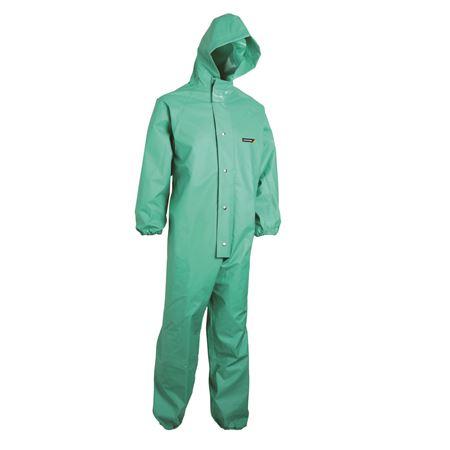 PVC Chemical Coverall with Hood Elasticated wrist and ankles CC4702