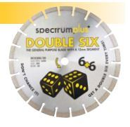 Spectrum Plus Double Six Diamond Blade - 230mm - GP/Concrete CD8997