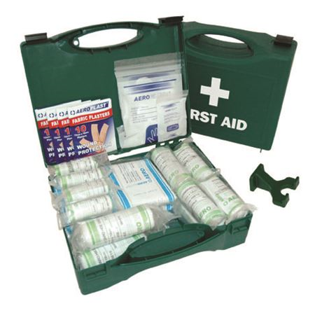 First Aid Kit with Wall Bracket Standard 50 Person Kit FA3513