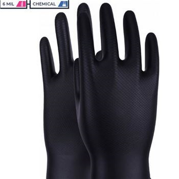 Maxim Nirtile Black Gloves box of 50 CV19 GL0064