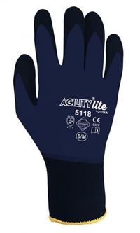 Handling glove nylon Red palm coated with Nitrile. gauge 18 GL5118