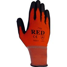 Red PU Coated Nylon Gloves GL9972