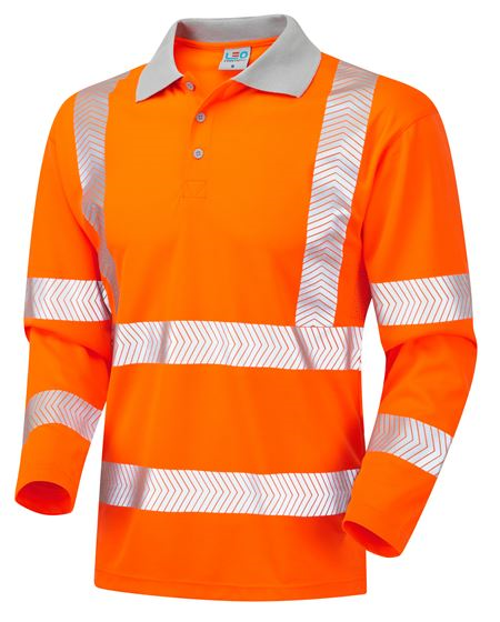 'Barricane' Coolviz Long Sleeved Polo Shirt - ISO20471 Class 3 HV8663