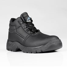 Black Safety Boots + safety toe cap & mid-sole protection S1P SRC SF3570