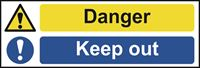 Danger keep out - 600x200mm - RPVC SK12381