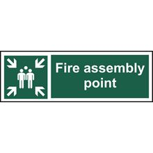Fire Assembly Point - 600x200mm - RPVC SK12582