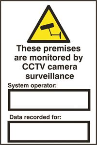 These Premises....CCTV - 200x300mm - PVC SK1313