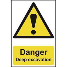 Danger Deep Excavations - 200x300mm - RPVC SK13998