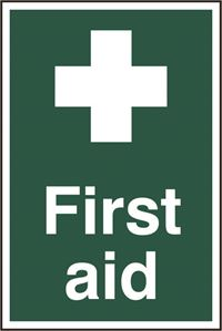 First Aid Sign- 200x300mm - PVC SK1550