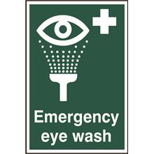 Emergency Eye Wash Sign - 200x300mm - PVC SK1554