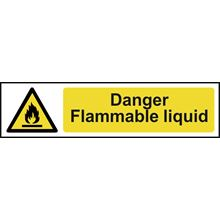 Danger Flammable Liquid - 200x50mm - PVC SK5107