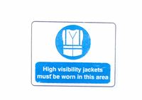 High Visibility Jackets Must Be Worn - 600x450mm -  R/P SN1332
