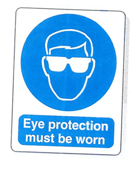 Eye Protection Must Be Worn  - 300x400mm -  R/P SN1375