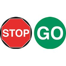 Stop / Go Lollipop Road Sign SN8282