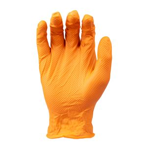 Tuffgrip Orange Nitrile Gloves Pack of 50 GL0052