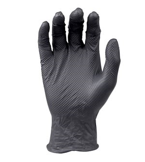 Black Ideall Grip nitrile gloves  box 50 GL0557
